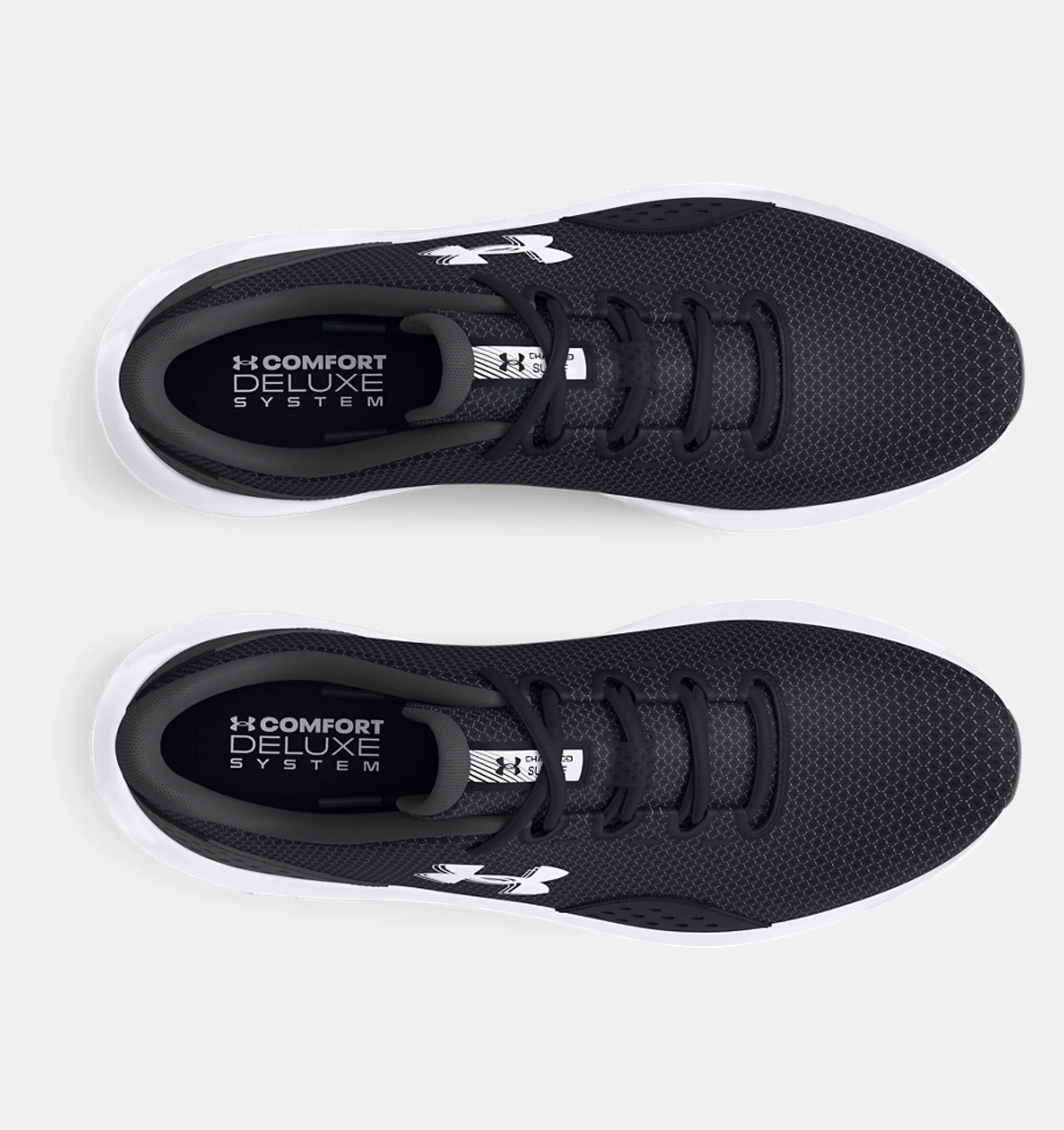 UNDER ARMOUR Men's Surge 4 Running Shoes - Black/White - Image 4