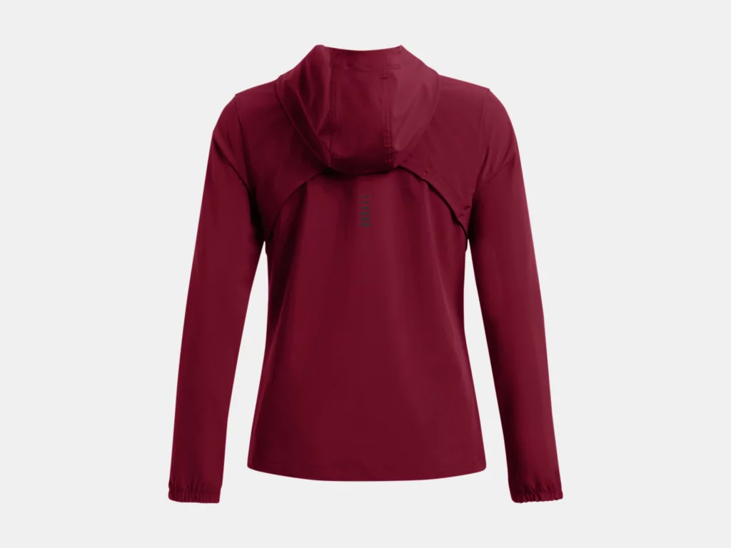 UNDER ARMOUR Woman's OutRun The Storm Jacket - Burgundy - Image 5