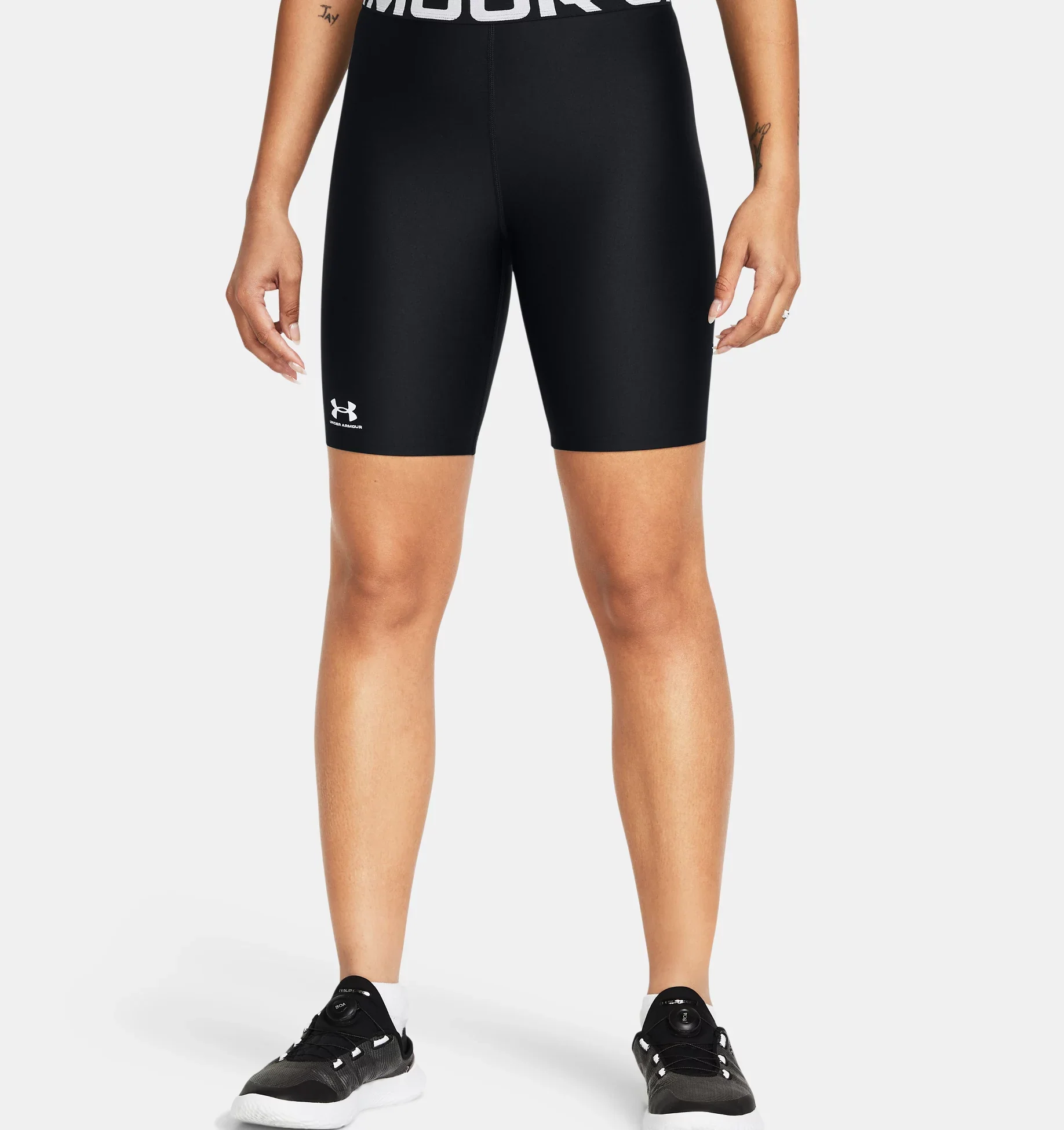 UNDER ARMOUR Women's HeatGear 8" Shorts - Black - Image 2