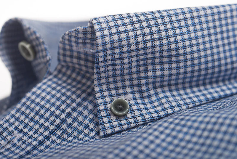 VEDONEIRE Short Sleeve 100% Linen Shirt - Check - Image 2