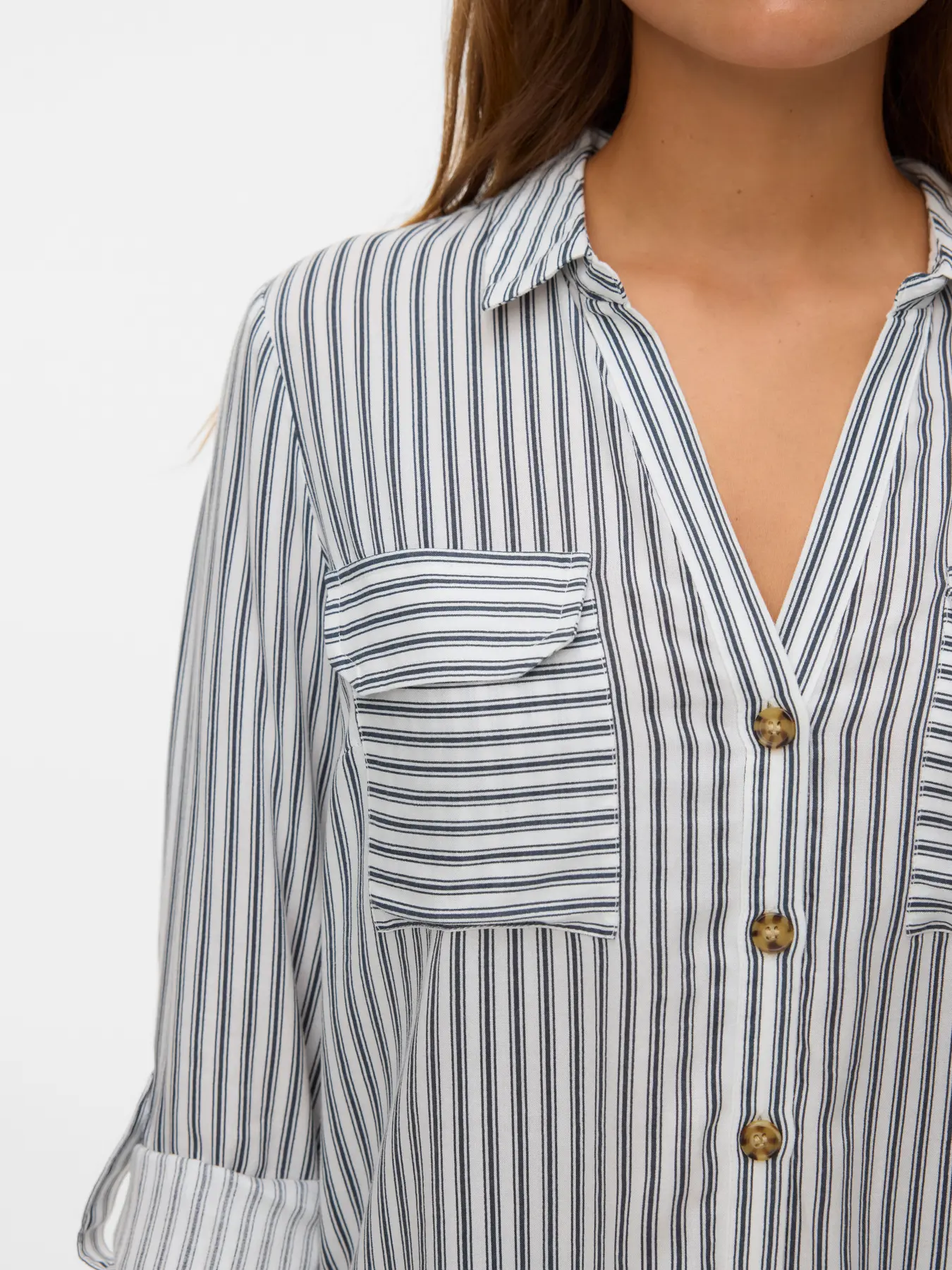 VERO MODA Bumpy Regular Fit Shirt - India Ink - Image 4