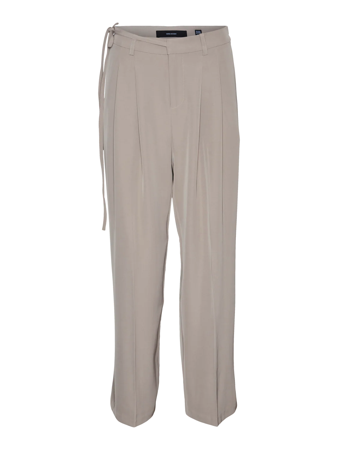 VERO MODA : Kristel Wide Leg Pants - Taupe - Image 6