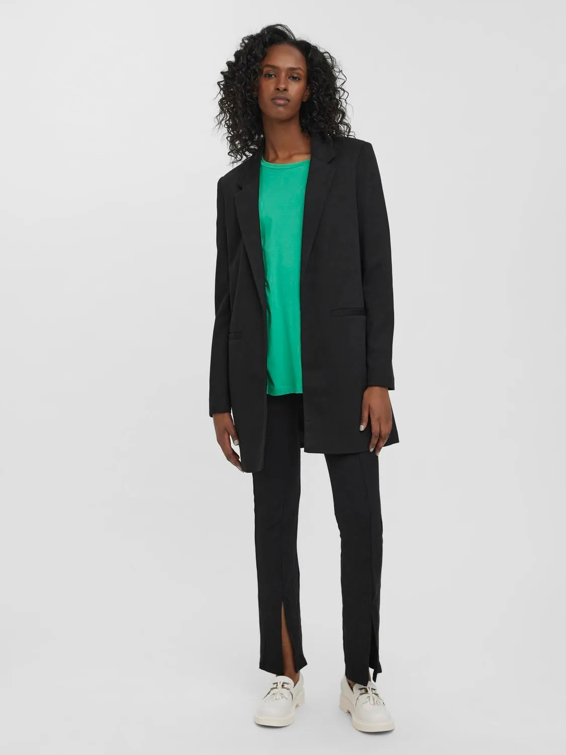 VERO MODA Verina Long Blazer - Black - Image 2