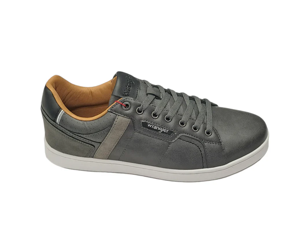 WRANGLER : Kit Casual Low Men's Shoes - Grey - Image 2