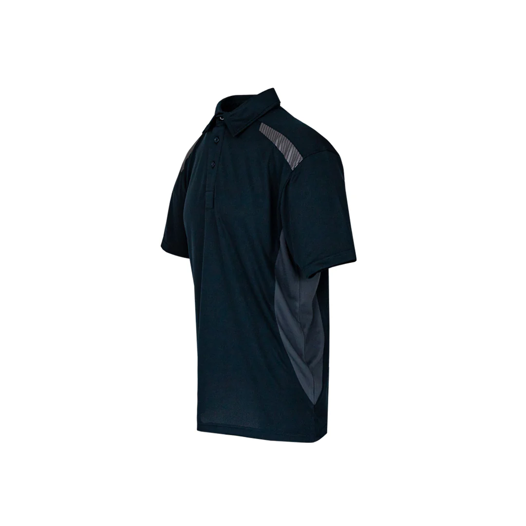 XPERT : Pro Stretch Polo Shirt - Navy/Grey - Image 3